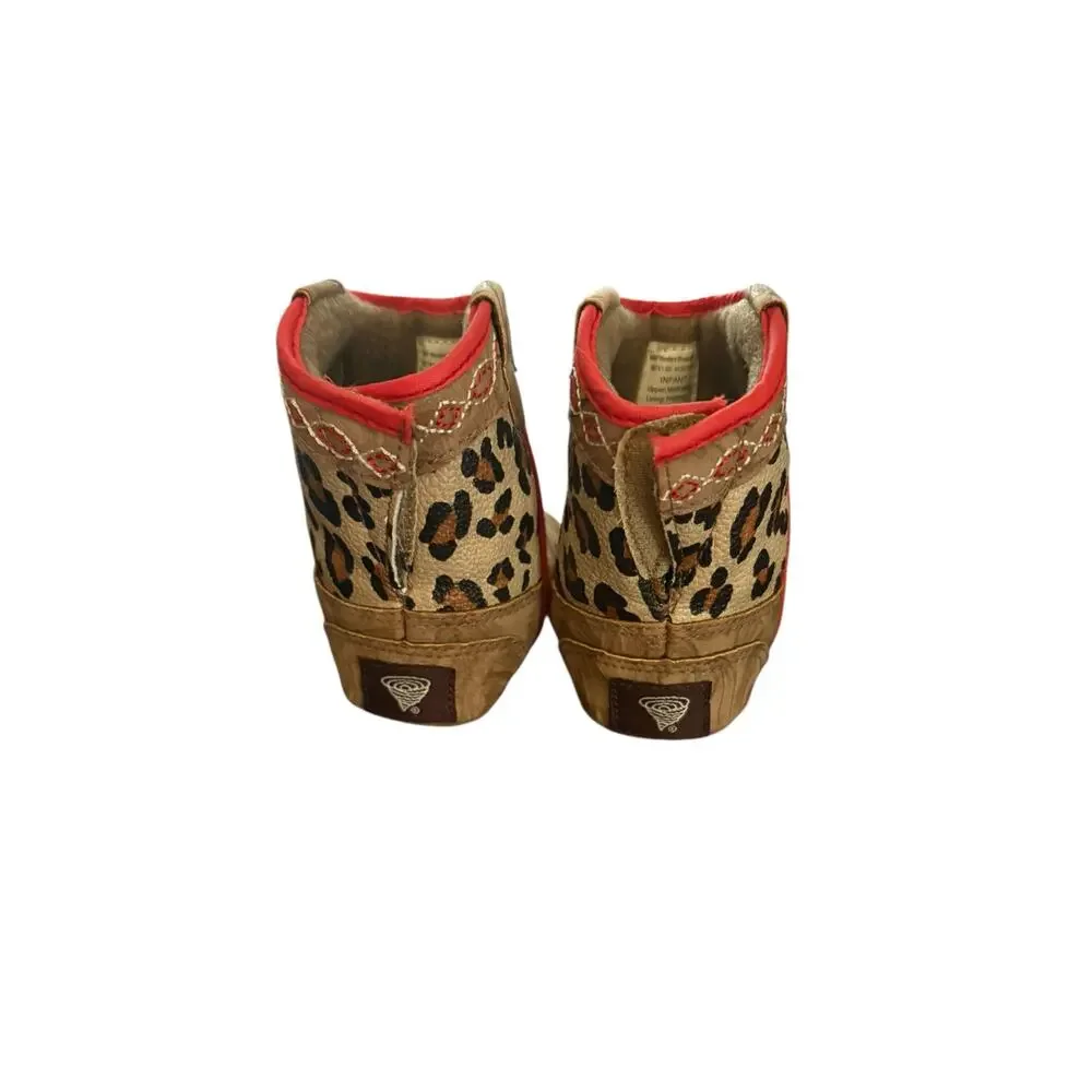 M&F Western Twister Avery Leopard Baby Bucker Boots